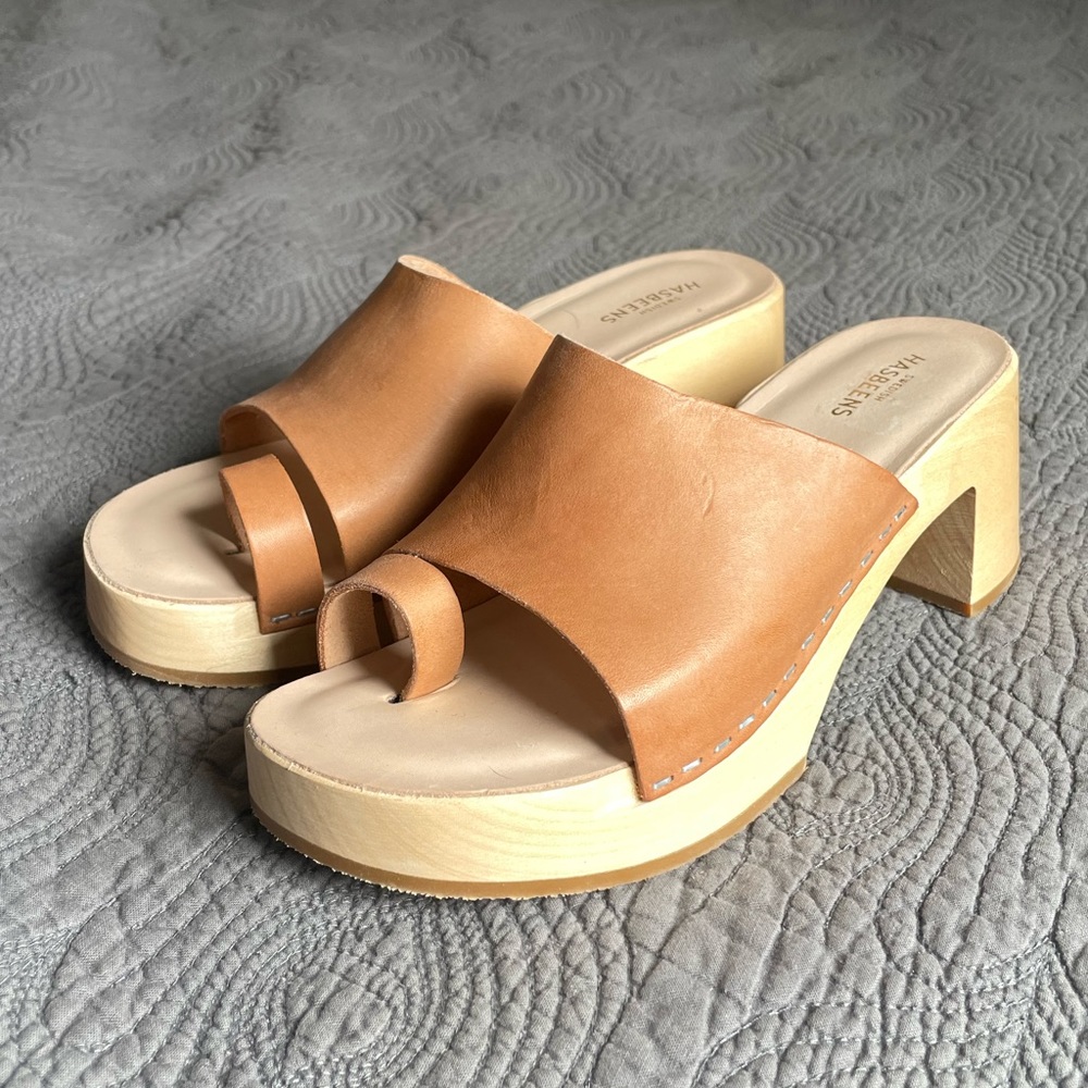 Size 36 Swedish Hasbeens Sandals